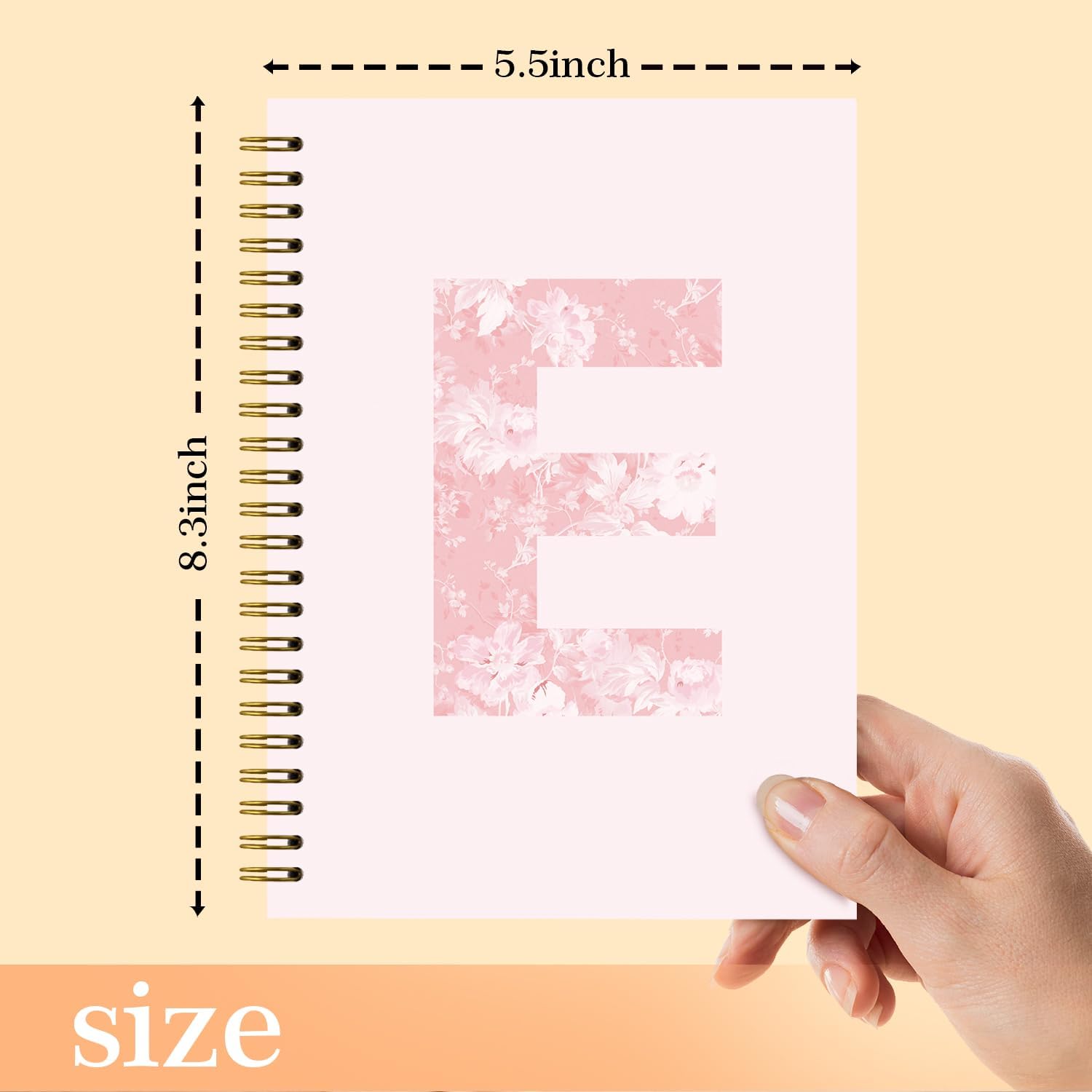 Pink Custom Composition Notebook, Initial Personalized Notebook, Monogrammed Gifts for Women, Pink Composition Books, to School Supplies, to School Stuff, Journal for Teens 5.5x8.3 (E) Pink Custom Composition Notebook, Initial Personalized Notebook, Monogrammed Gifts for Women, Pink Composition Books, to School Supplies, to School Stuff, Journal for Teens 5.5x8.3 (E)