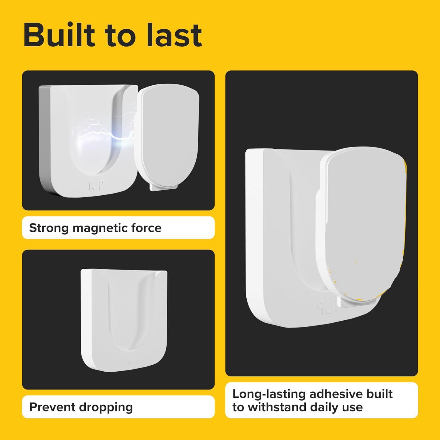 Magnetic Remote Control Holder, 1/2/4/6 Counts Wall Mounted Remote Control Storage Hook, Punch Free Self Adhesive Hook for Home Office Dormitory