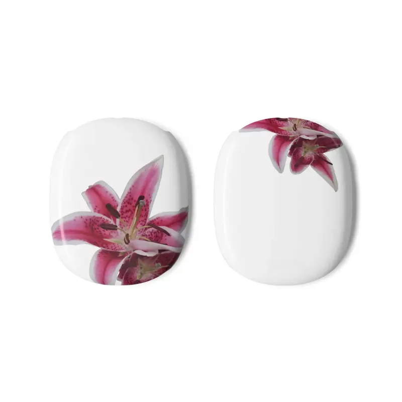 Pink Stargazer Lily AirPod Max Case| Floral Headphone Cover