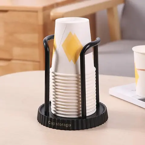 Cup Holder, 1 Count Multifunctional Cup Storage Rack, Disposable Cup Holder, Household Coffee Tea Cup Holder, Home Kitchen Supplies, Dispenser Bin