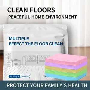 Floor cleaning tablets are suitable for hardwood floors, laminate flooring, ceramic tiles, and interior walls of RVs, offering antibacterial and deodorizing properties as well as daily maintenance benefits