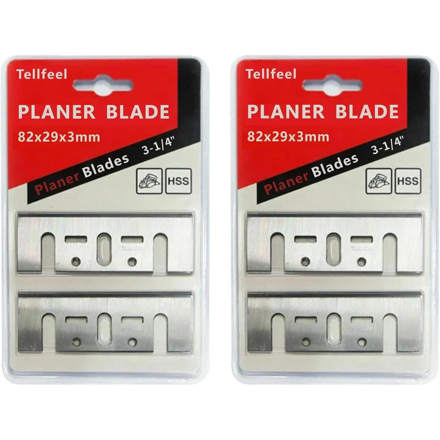 3-1/4 Inch 82mm TCT Carbide Planer Blades N1900B, KP0810, XPK01, D26676, DW6655 DW6801594 PA1205,1594 PA1205, (4