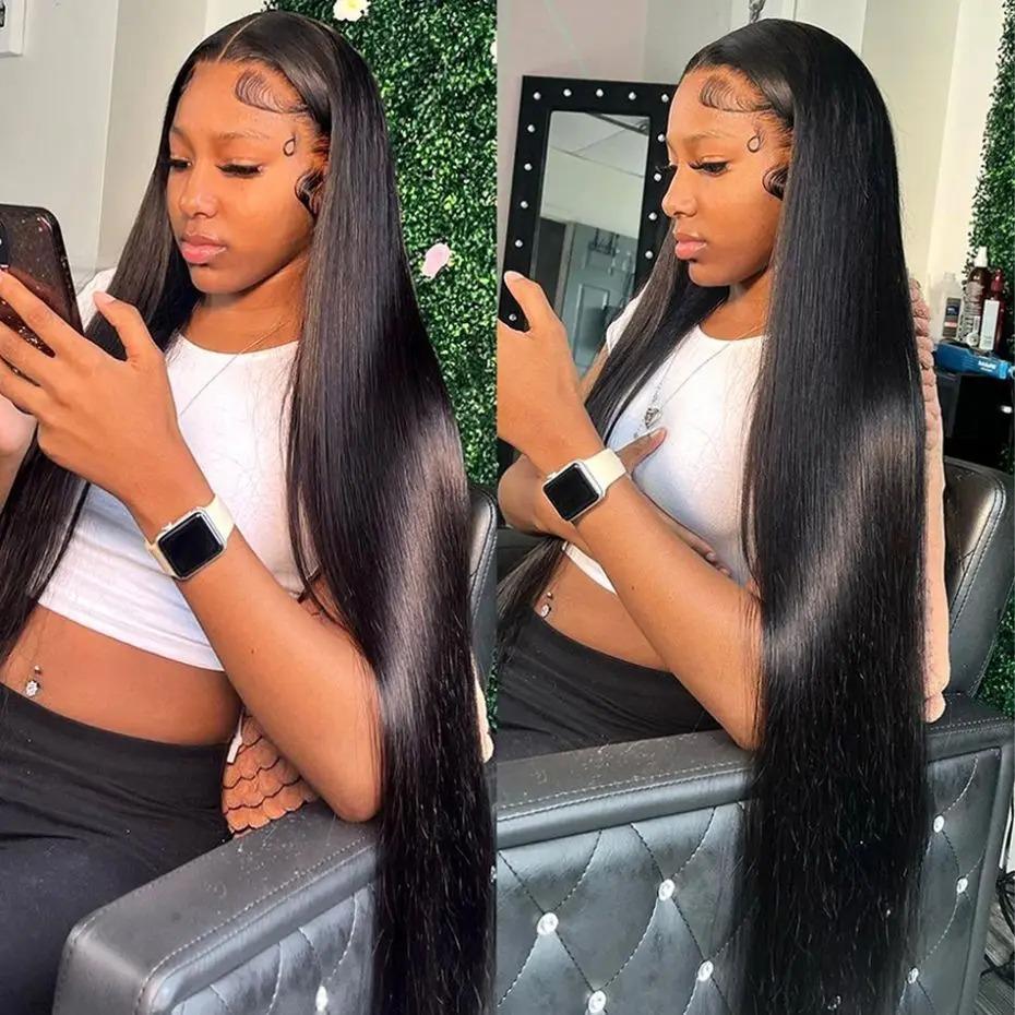 Bling Hair 180 Density 13x4 13x6 360 4x4 Hd Transparent Smooth Straight Lace Front Human Hair Wigs Brazilian Frontal Wigs For Black Women #TikTokShopHolidayHaul