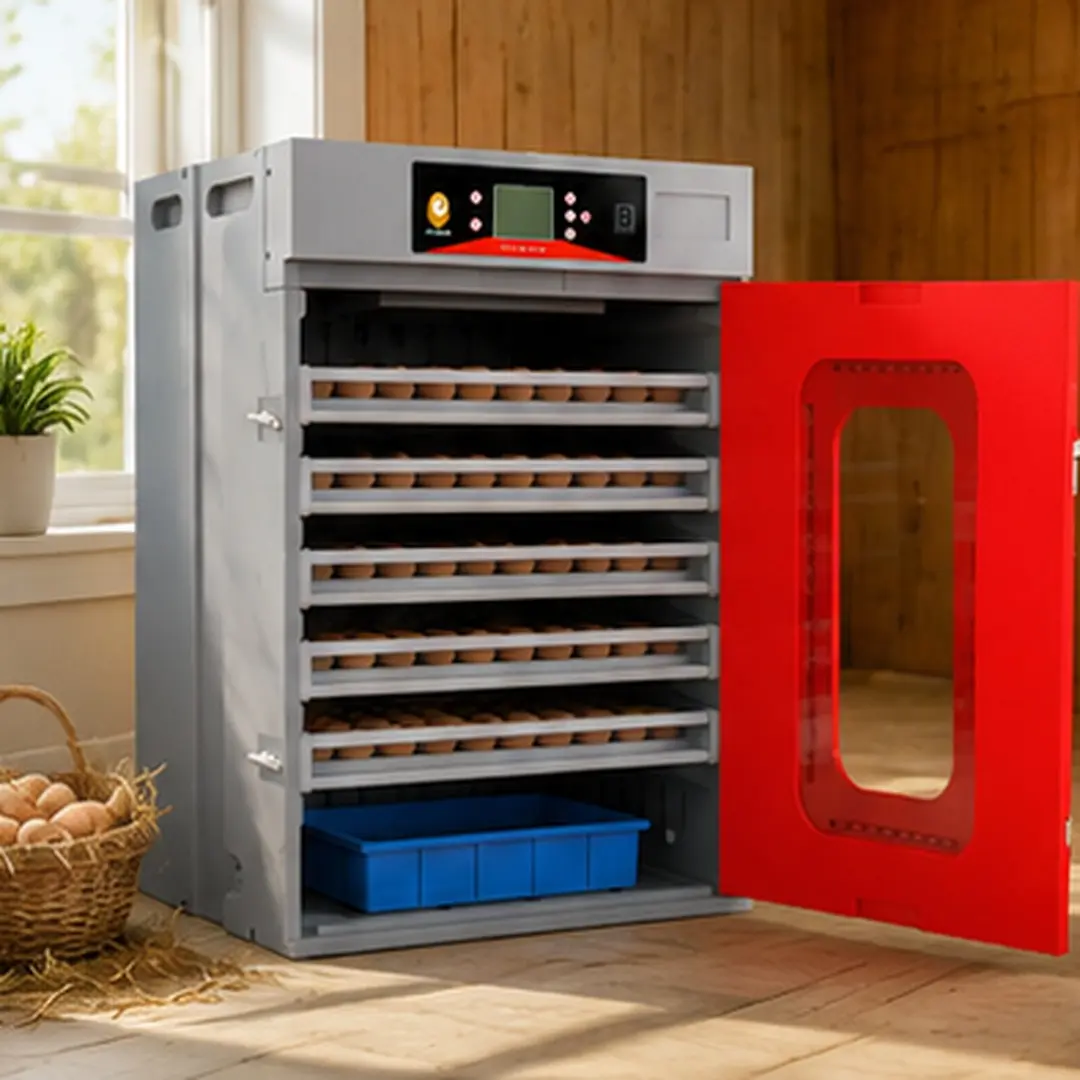 ARCH 400-Egg Commercial Cabinet Incubator Digital Poultry Hatcher Automatic Temperature Humidity Control Large Capacity Egg Turning System for Chicken Duck Goose Quail Eggs Red Polyethylene Multiple Size Options Available, Red Color Options