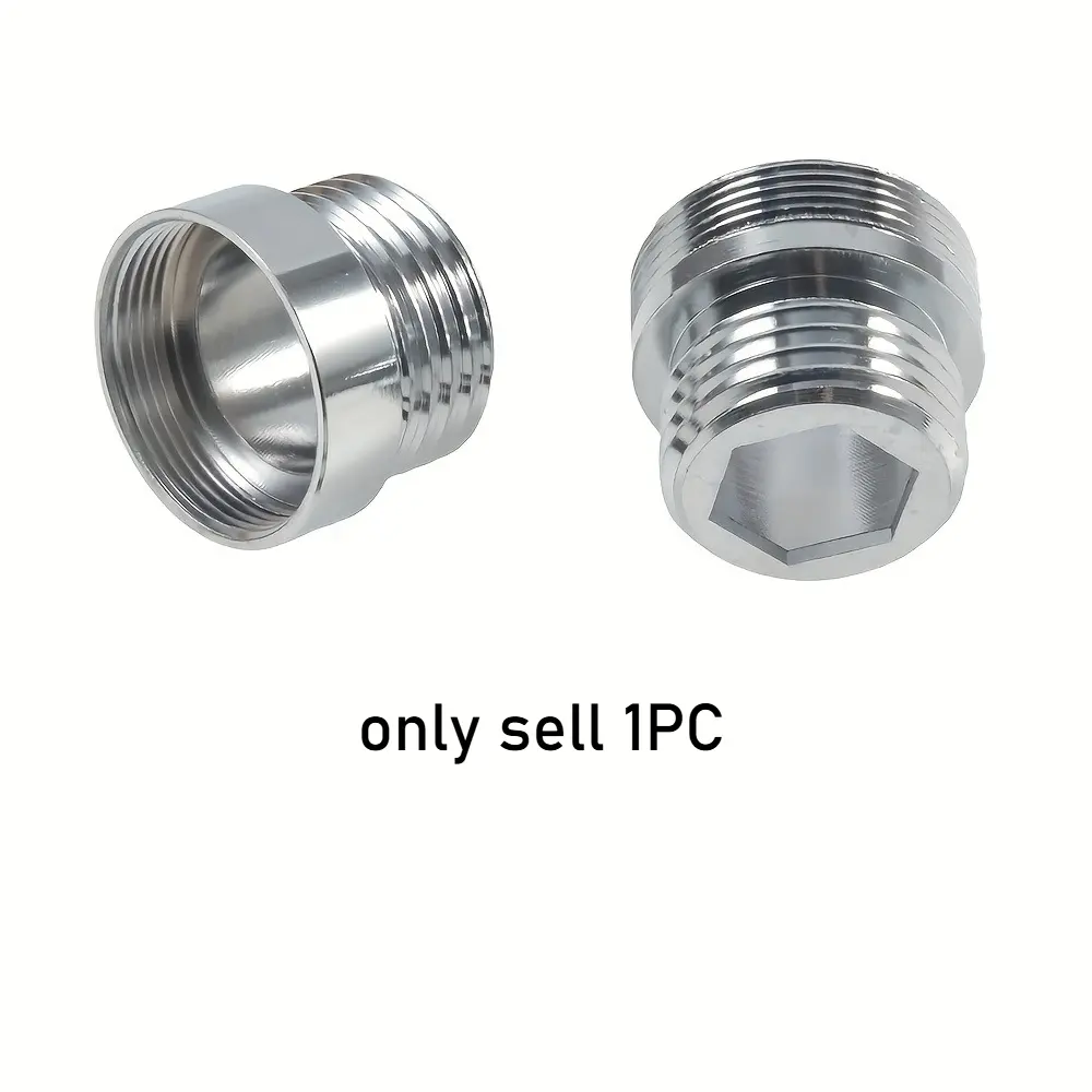 Internal And External Fine-toothed Tap Adapter, 1/2 To M22 Female Head, 1/2 To M24 Male Head Tap Adapter Accessories, Metal