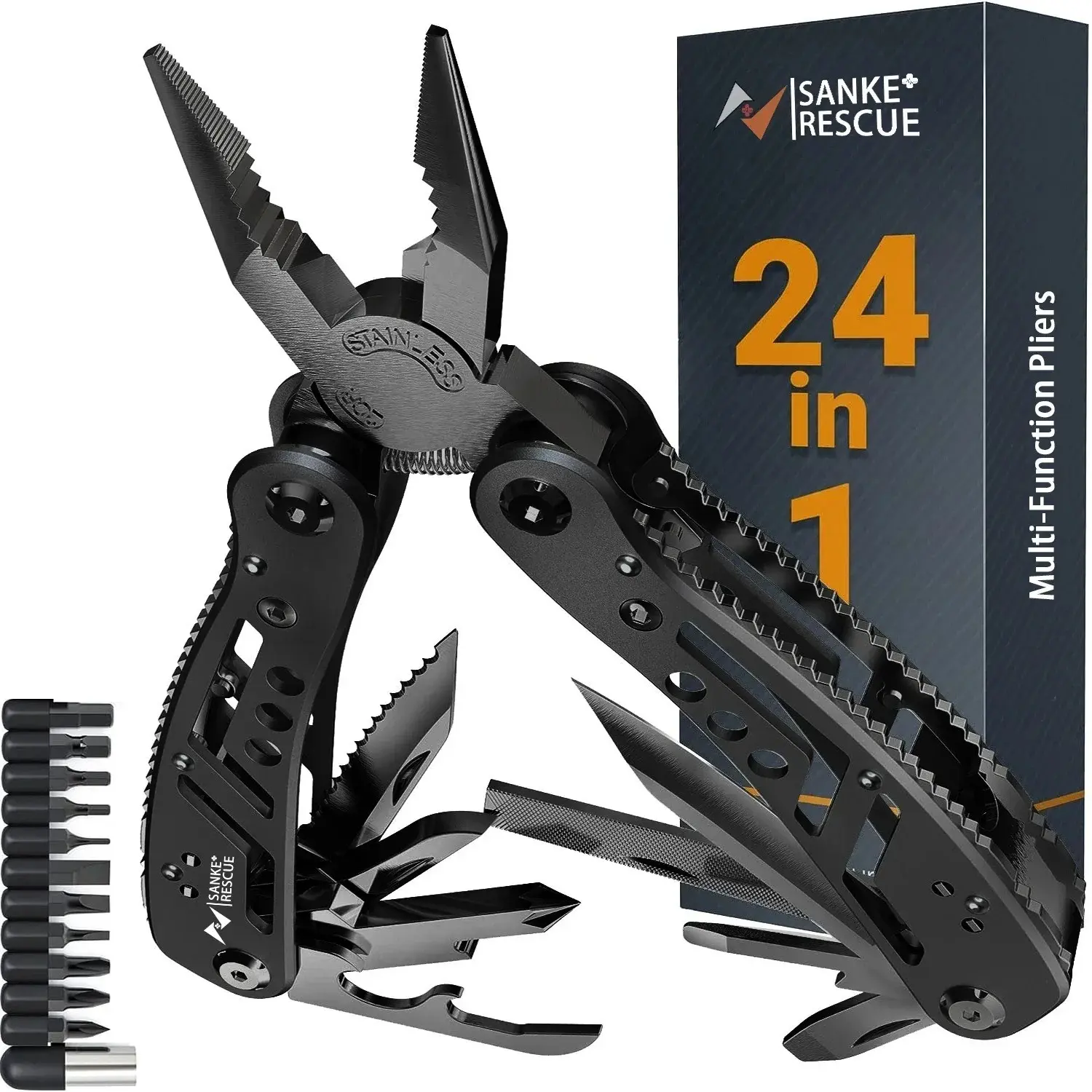 24-In-1 Multi-Function Pliers, Professional Electrician Tool, Non-Slip Durable Repair Kit, Versatile Hardware Cutter, Essential Maintenance Gear, Multitool