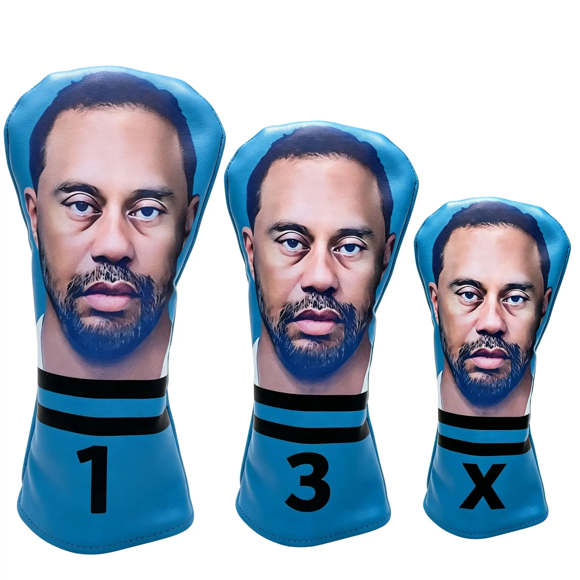 Funny Golf Club Headcover for Drivers, Fairway Woods, Hybrid/ Rescue, and Mallet Blade Putter Funny Style Premium Golf Headcovers Set for Men and Women