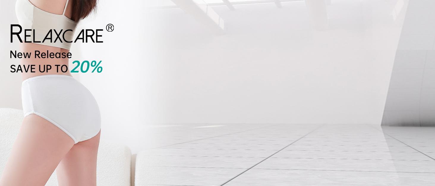 Disposable Underwear for Women Travel-Hospital Stays- Pure Cotton Ladies Brief Panties Multicolor (10pk)