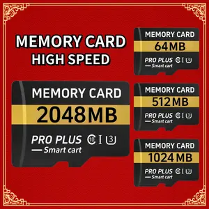 NEW PRO PLUS Smart Cart Memory Card 2048MB/1024MB/512MB/64MB High Speed Flash Memory SD Card Memory TF/SD Card For Tablet/Camera/Mobile Phone/Laptop/PC/Car Audio/Game Console/Audio SD Card Storage Tf Sd Cards -Store Your Files Securely!
