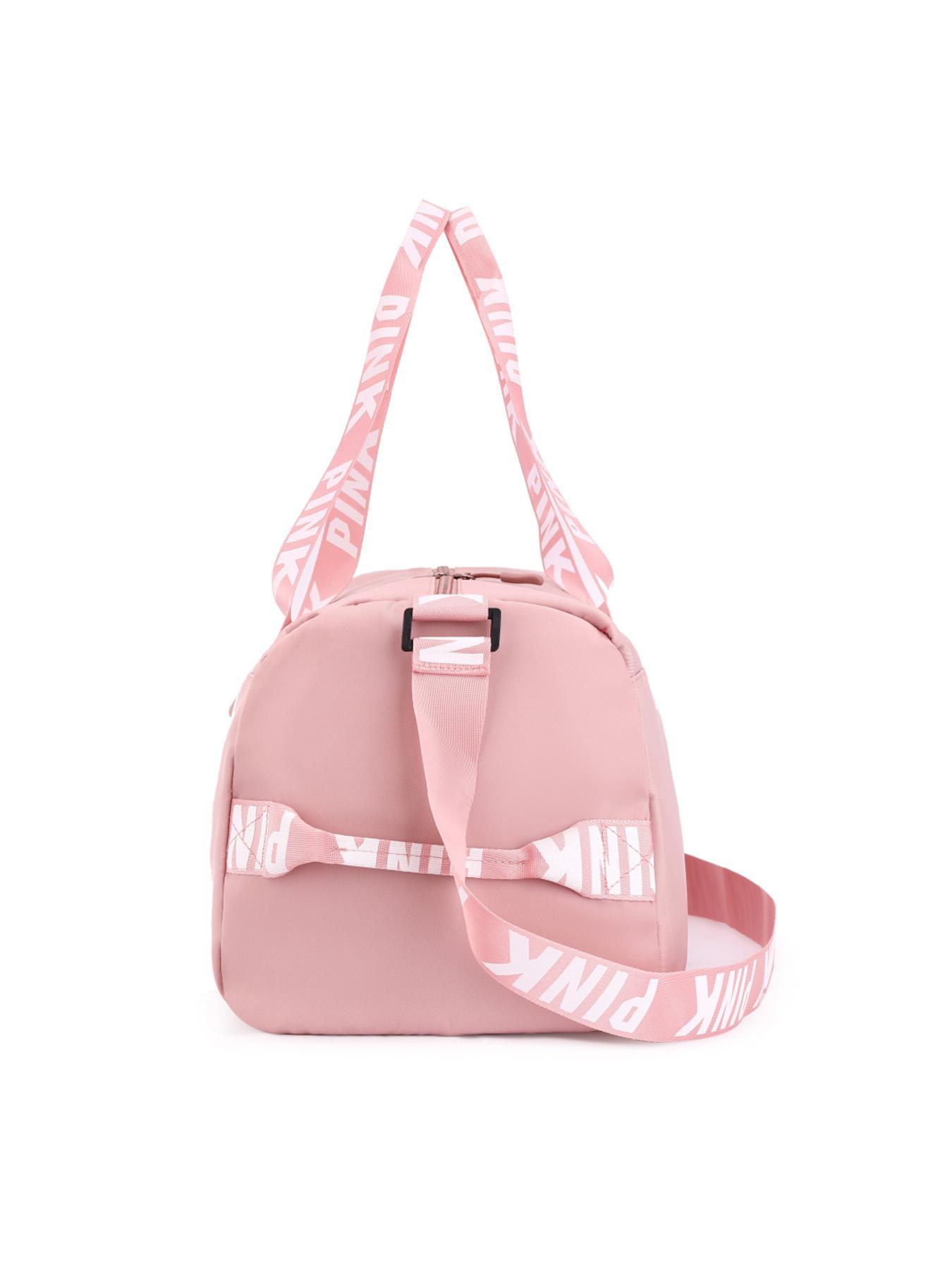 Fitness Bag with Shoe Compartment, Stylish Letter Design Large Capacity Lightweight Bag, Multifunctional Shoulder Bag, Crossbody Bag