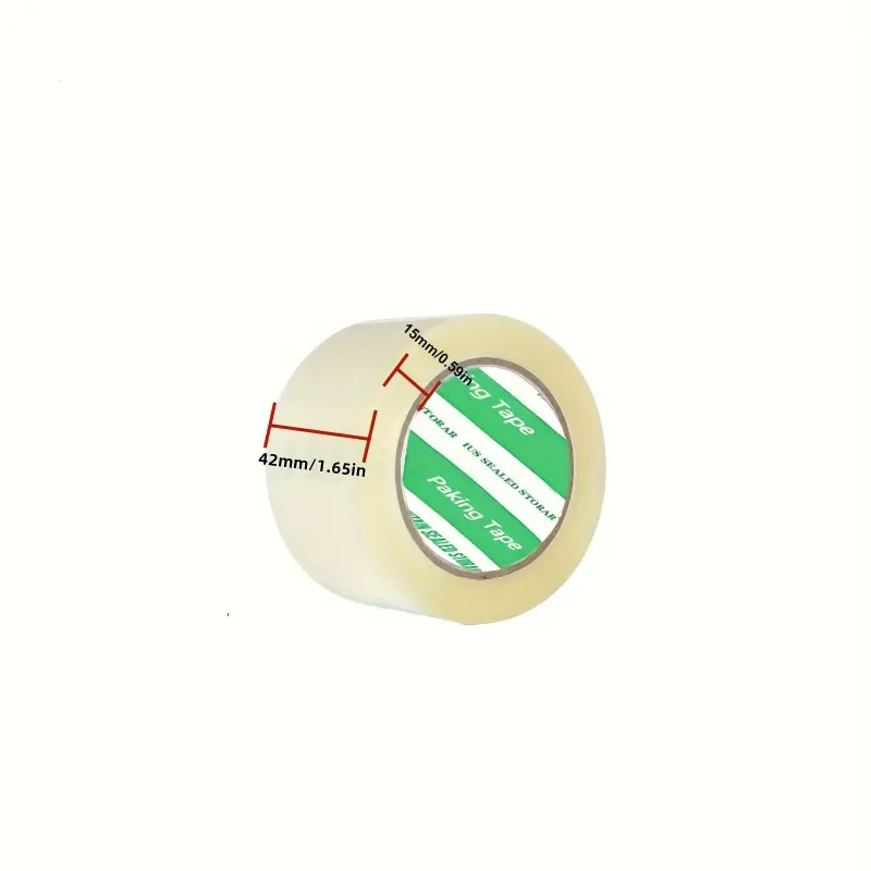 One roll of 76 size packaging tape, transparent and multifunctional, suitable for transporting office, home and school items, waterproof and strong sealing, the best choice for packaging and sealing boxes, Clear Packing Tape