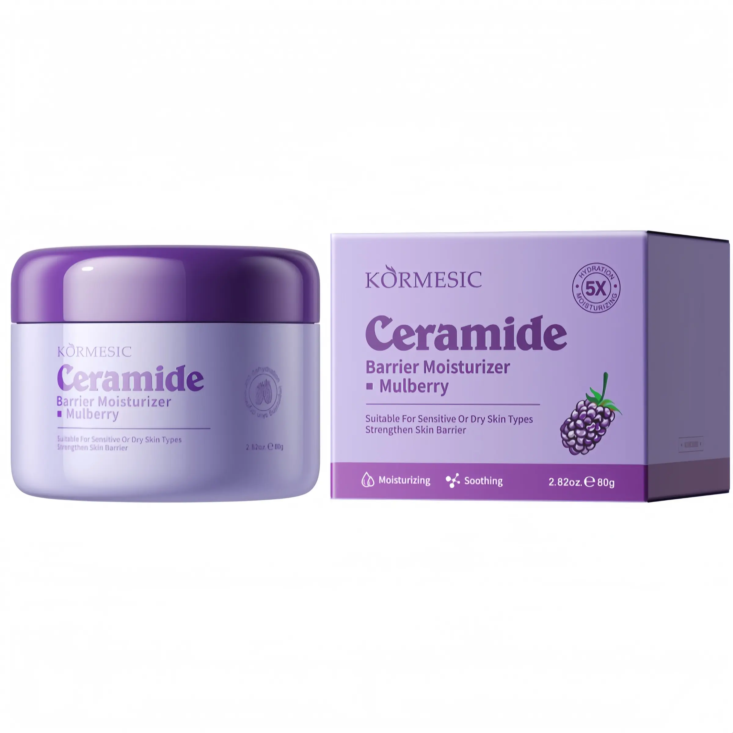 Ceramide Face Cream, Hydrating & Moisturizing Facial Cream, Helps Support Skin‑Barrier Look For Daily Facial Skin Care