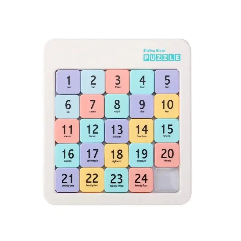 Digital Sliding Puzzle Magnetic Math Game, Math Learning Tools, Party Activity Supplies, Party Gift, Educational Toy, Fun Brain Teaser, Ideal for Kids & Adults
