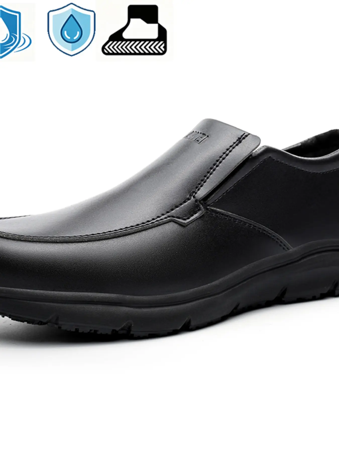 Chef Shoes Anti-Slip, Durable Rubber Sole, Safety Work Boots Footwear for Nurses, Kitchen, Restaurant, Food Service, Comfortable & Secure, Nonslip Work Footwear
