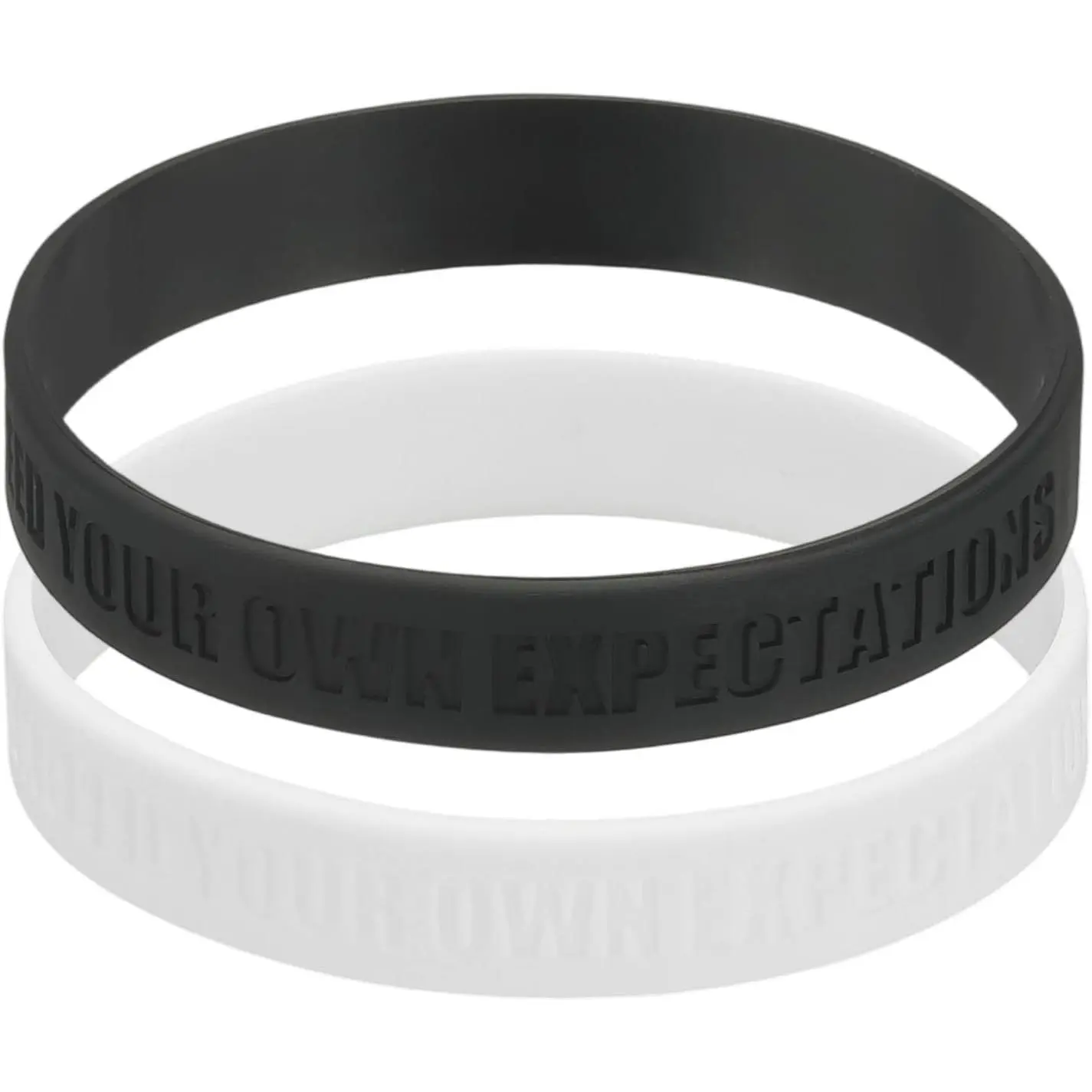 Impossible Motivational Wristbands, Personalized Bands with Text  Wristbands Custom Rubber Bracelets
