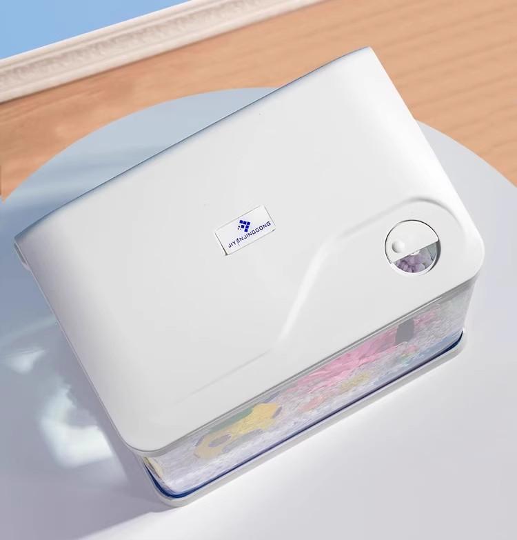 Hot Bending Ultra Clear Glass Fish Tank Self-Circulating Eco Aquarium Small Desktop For Living Room Home Decor Smart with LED Light and Filter Deshedding Brush Pets Dragon Stone Decoration