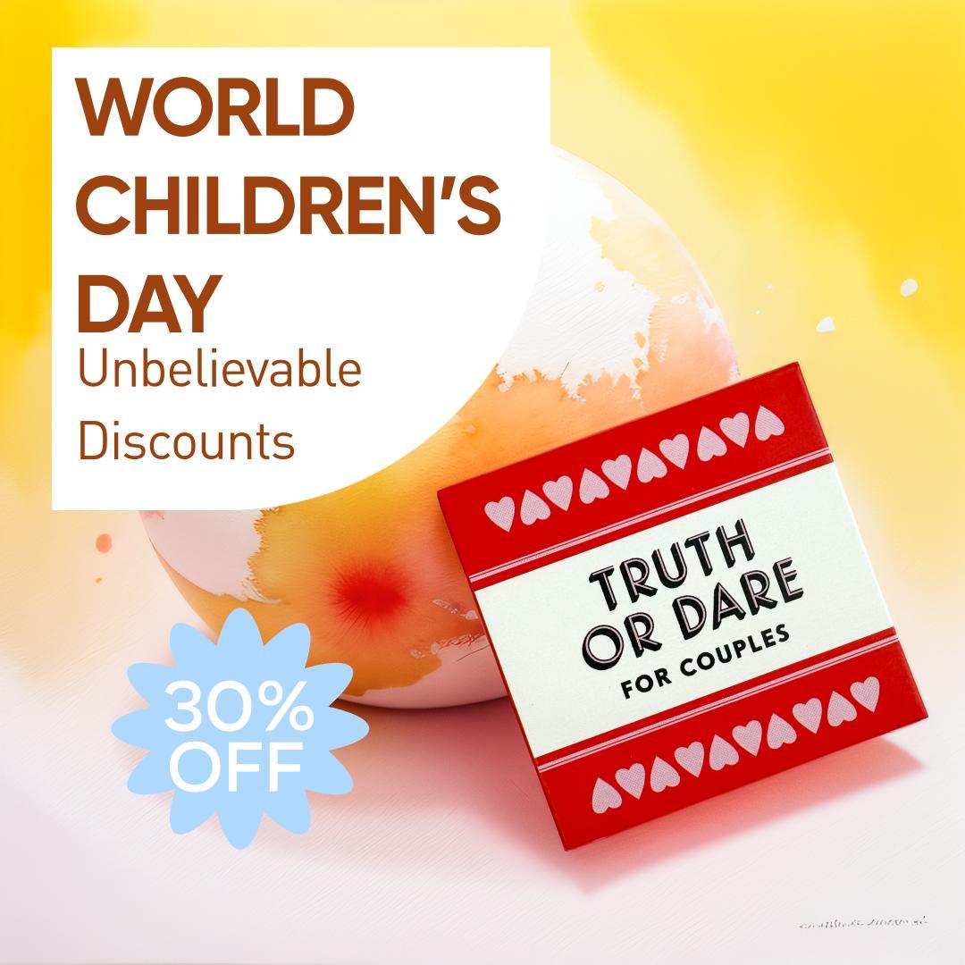 Truth Or Dare Themed Card Game, 1 Box Adult Couples & Family Game Cards, Family Fun Game, Party Game Supplies for Indoor & Outdoor