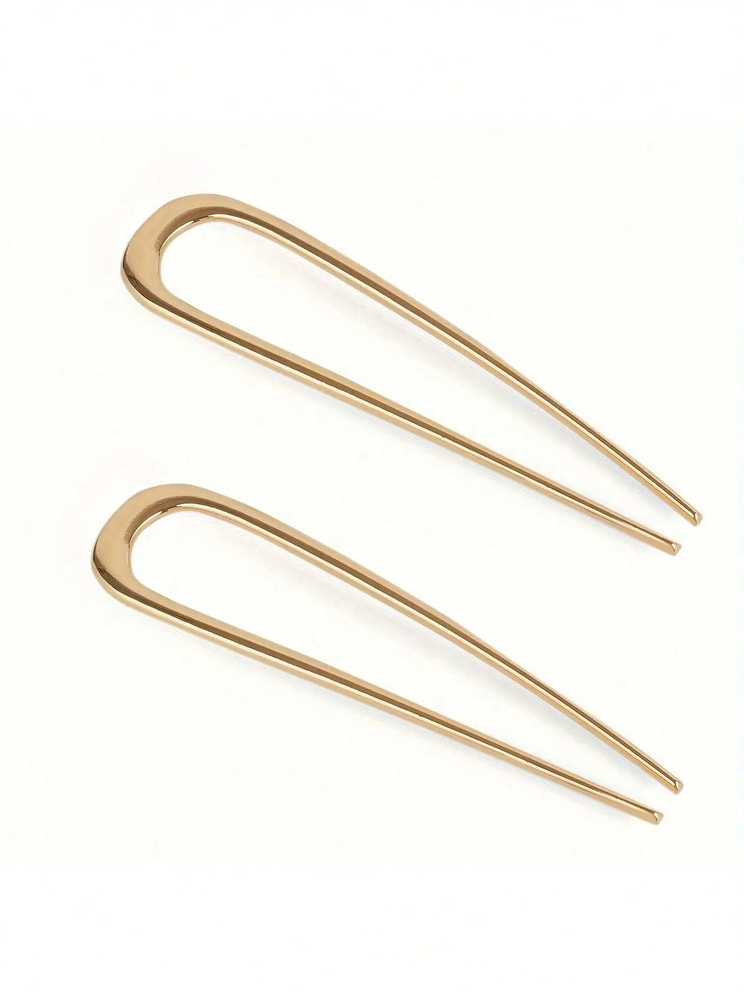 Elegant U-Shaped Hair Pins for Women, French Metal Barrettes for Thick Long Hair, Perfect for Weddings Parties Daily Use
