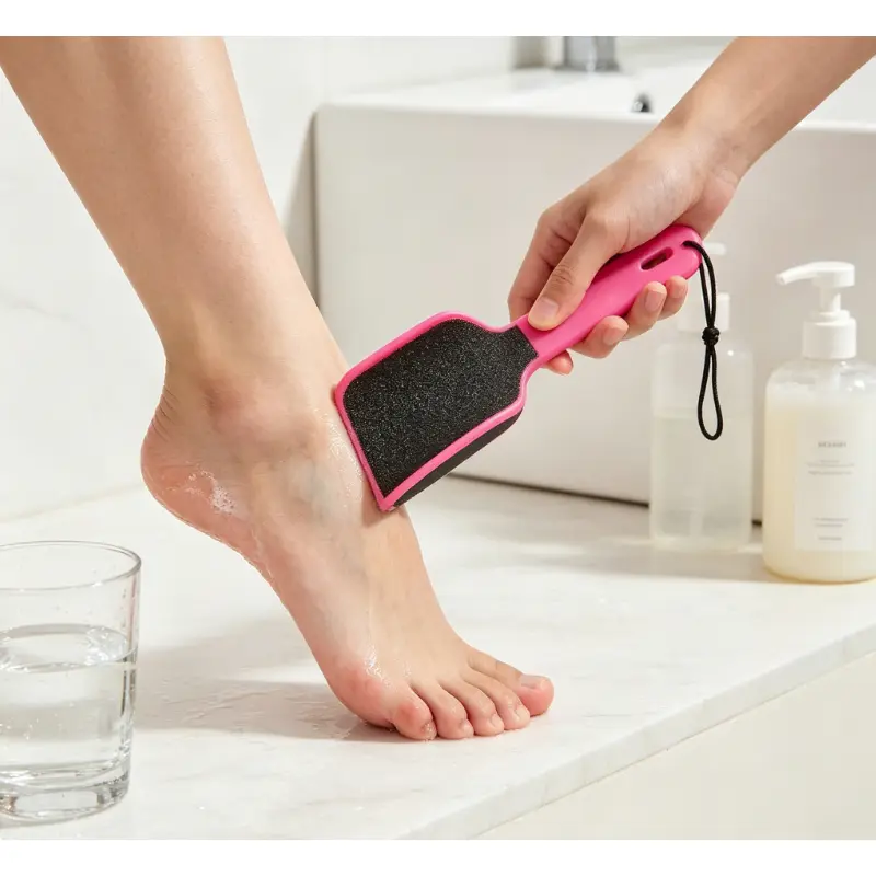 Professional U Shaped Curved Foot File, 1 Count Dead Skin Calluses Remover, Double-sided Pedicure Tools for Daily Use ve