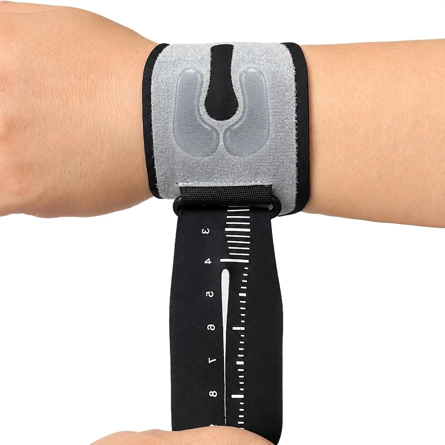 Ultra Thin TFCC Wrist Support, 3D Cushion Pad, Visual Scale Adjustable Compression Wrist Wrap, Stable Anti-Twist Wrist Brace for Tennis, Golf, Badminton, Weightlifting, Bench Press and Gym Training, 1 Pack