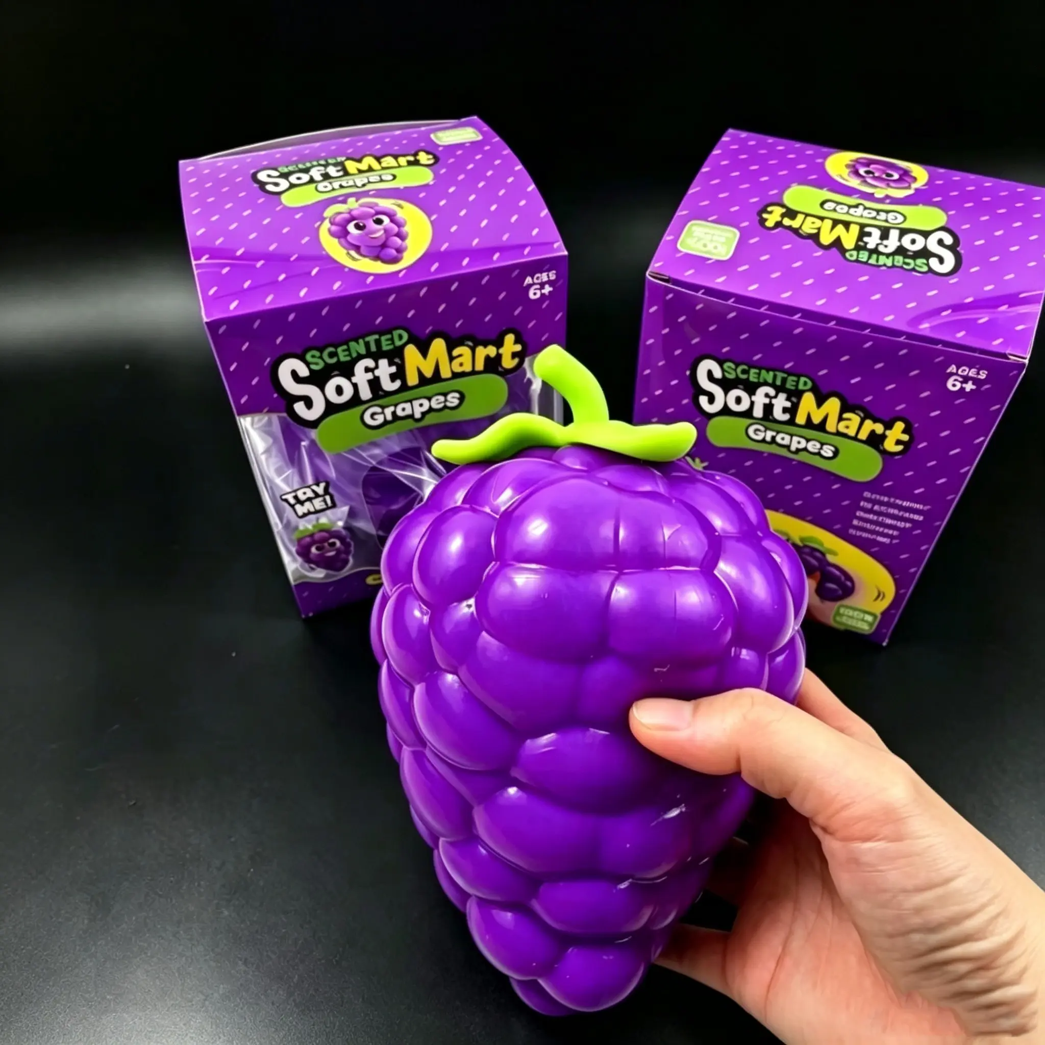 New Arrival Simulation Large Grape Slow Rebound Stress Relief Toy, Heartfelt Texture Squeeze Fun, Non-Edible Relaxation Game, Stress Relief Squishy