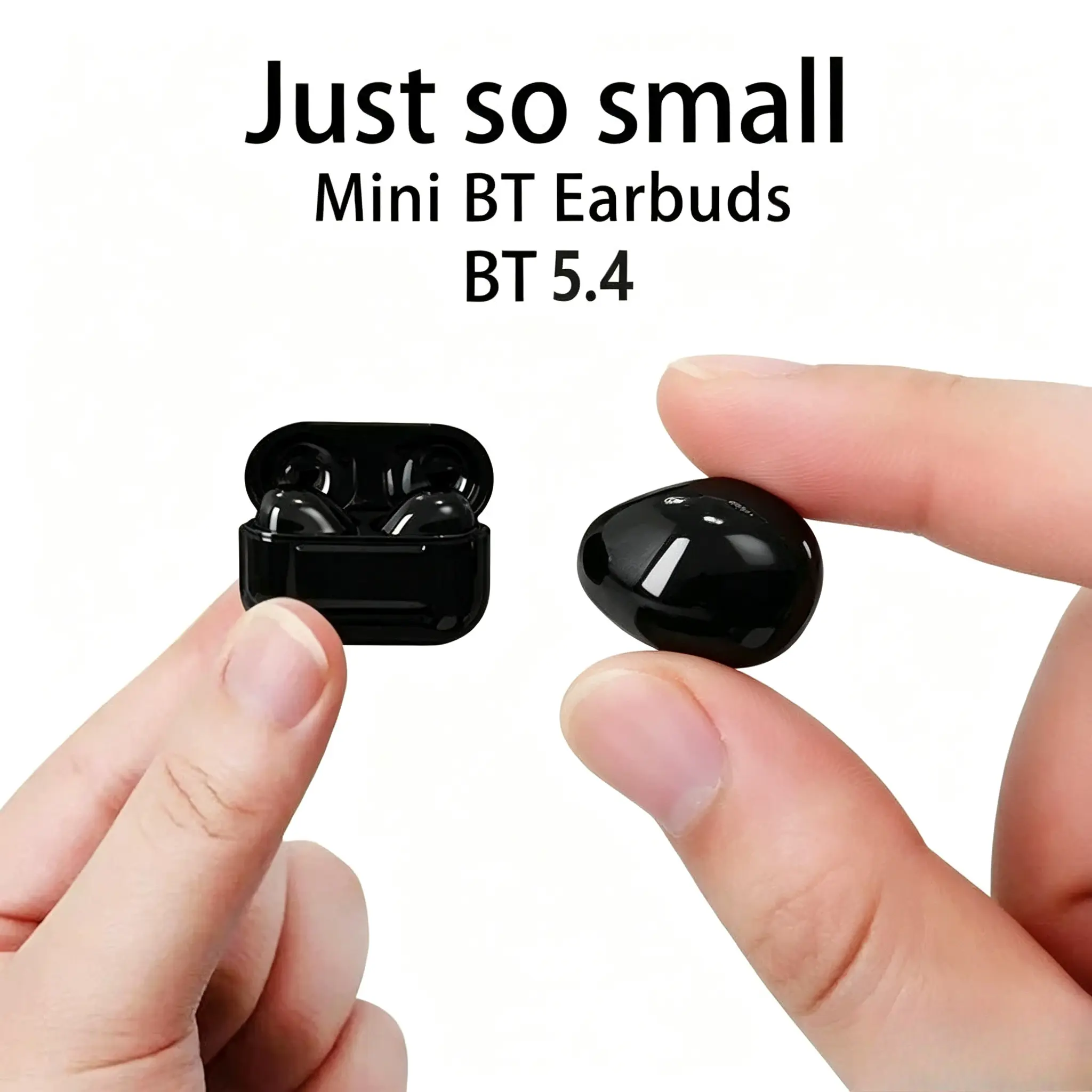 Mini Invisible Bluetooth V5.2 TWS Earphones with Noise Reduction, Mic, Audio Stereo, Waterproof, Magnetic Electronic Party Gift Earbuds, Water Proof