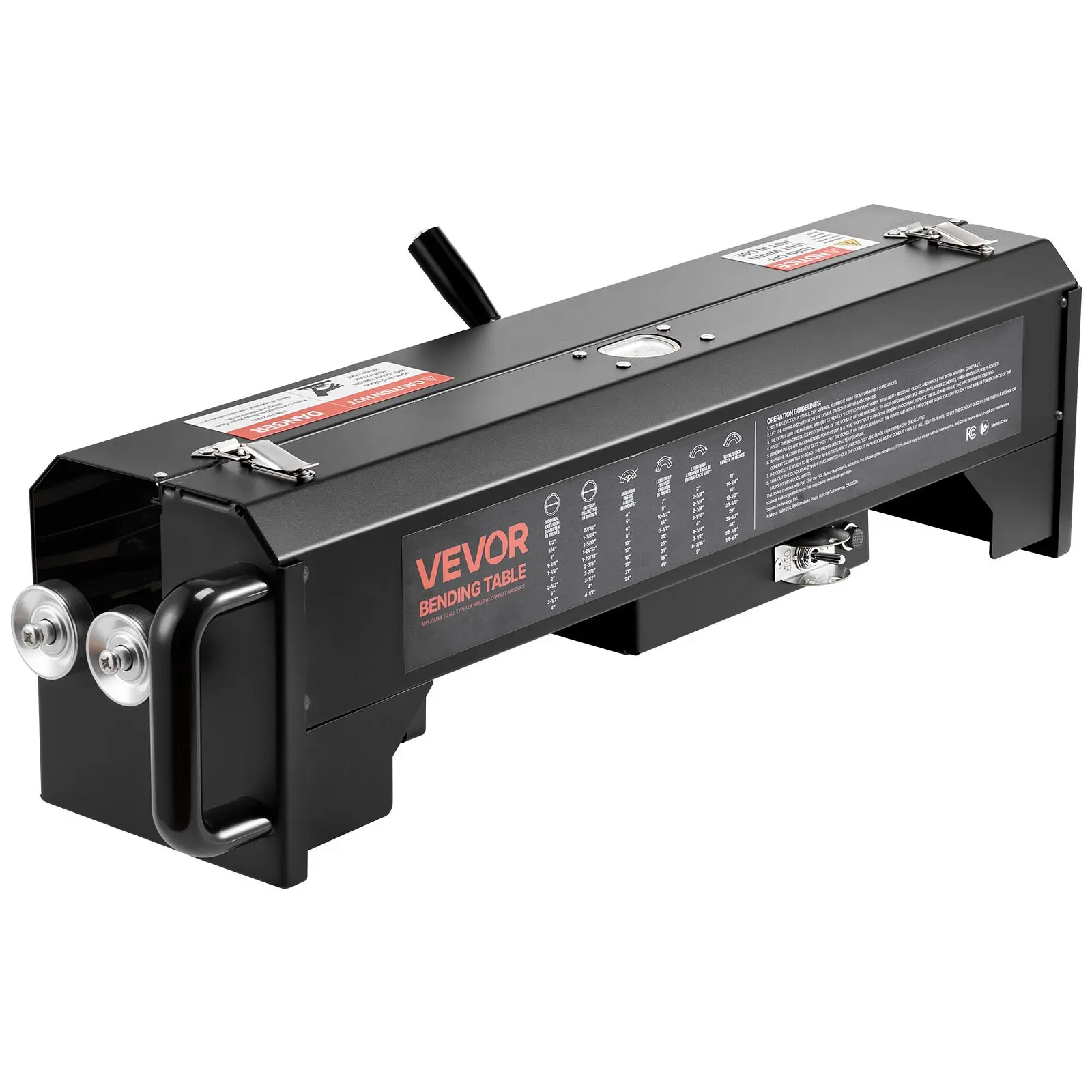 VEVOR Electric PVC Conduit Heater, 1/2 inch to 2 inch, 1200W Rapid Even Heating, 30.31x9.21x8.98 in, Fast Precise Bending Tool with Carrying Handle, Easy-to-Use for Construction Crews, Workshop