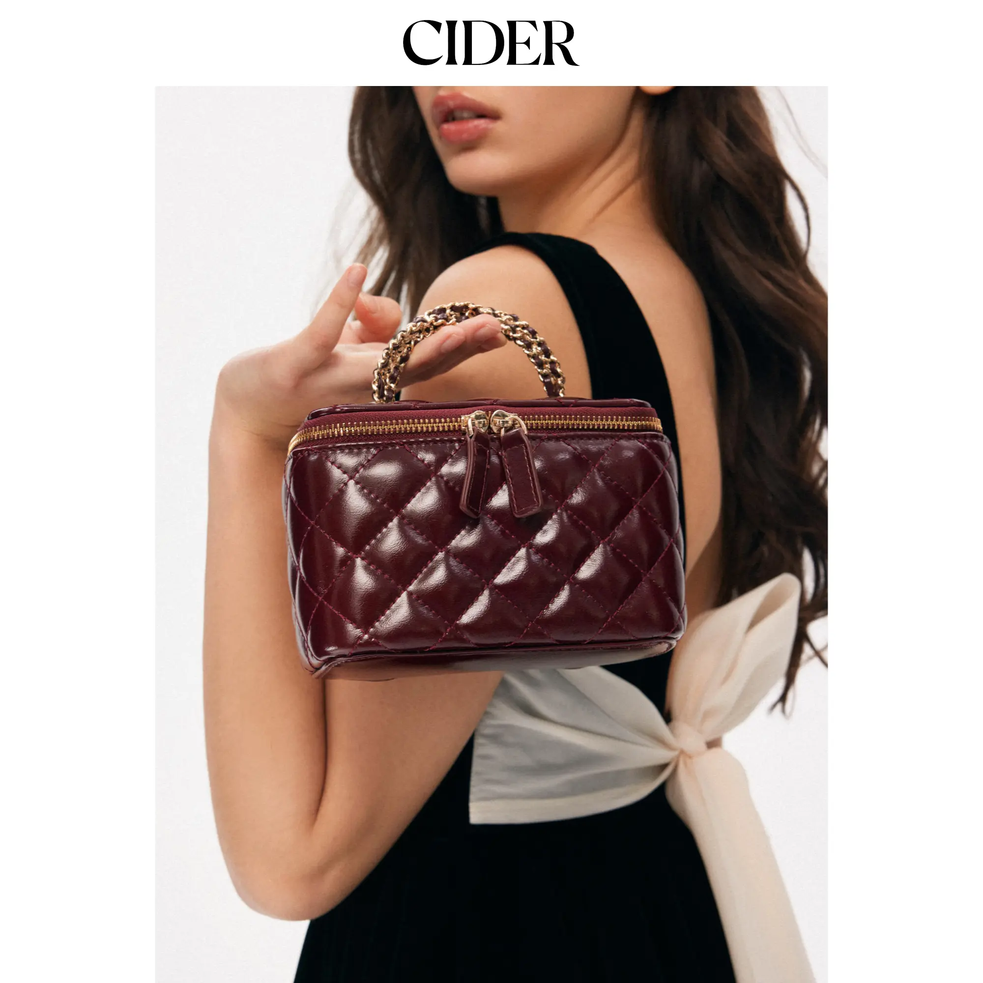 Cider QUILTED VANITY HANDBAG & CROSSBODY BAG