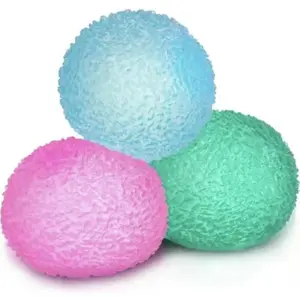 Memory Gel Stress Relief Squeeze Ball - Textured Sensory Fidget Balls, Colorful Comfortable Squeeze Feedback Toy for Focus Training, Hand Exercise, Office Desk Party Gifts for Friends