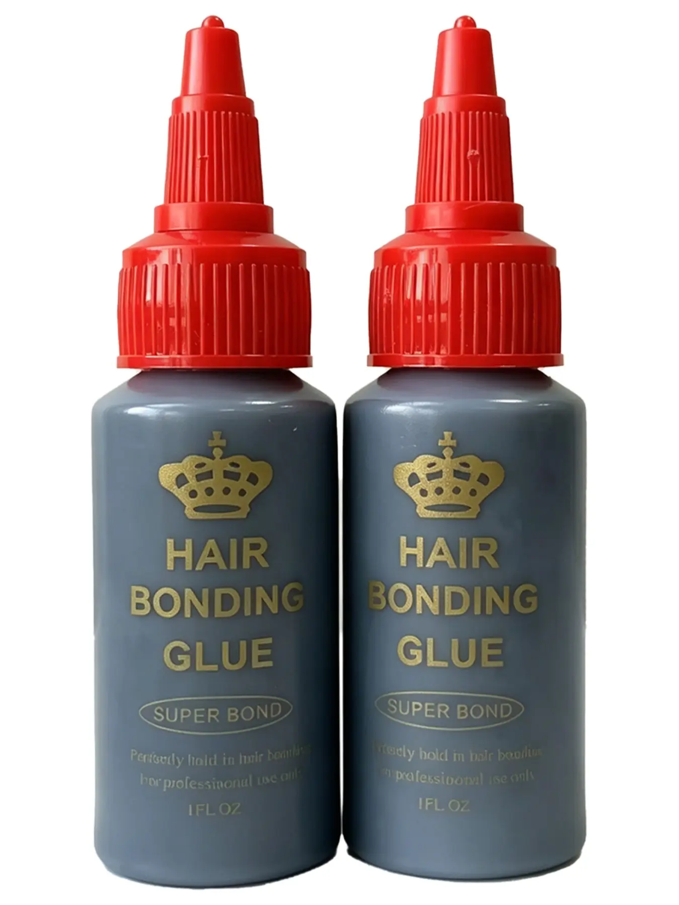 2 Bottles 1oz Professional Hair Extension Adhesive, Gentle Formula Hair lace Glue, Salon-Grade Fixative for Wigs & Extensions, All Seasons Use