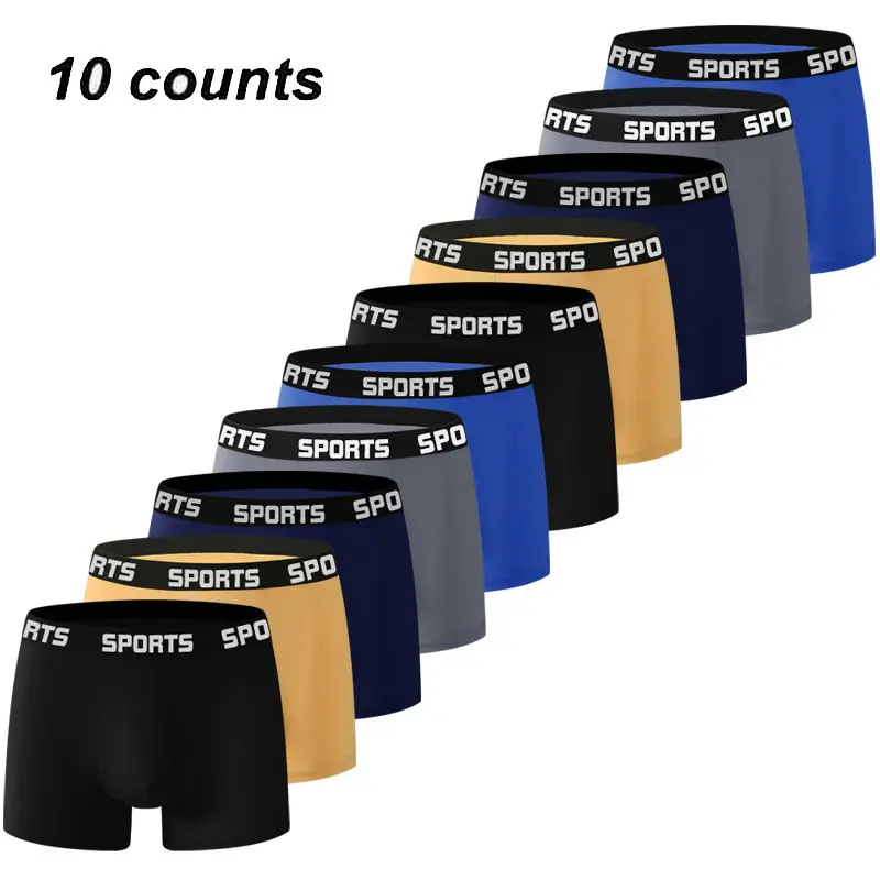 Men's Athletic Boxer Briefs - Compression Breathable Lightweight Gym Underwear, Stretch Fabric Workout Training Underwear, Comfort-Fitting for Casual Sports Daily Use