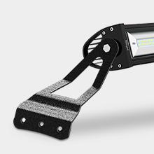 Nilight 52 Inch Curved Light Bar Bracket at Upper Windshield Roof Cab for 2007-2013 Chevy Silverado Suburban Avalanche Tahoe & GMC Yukon Sierra (Pair)