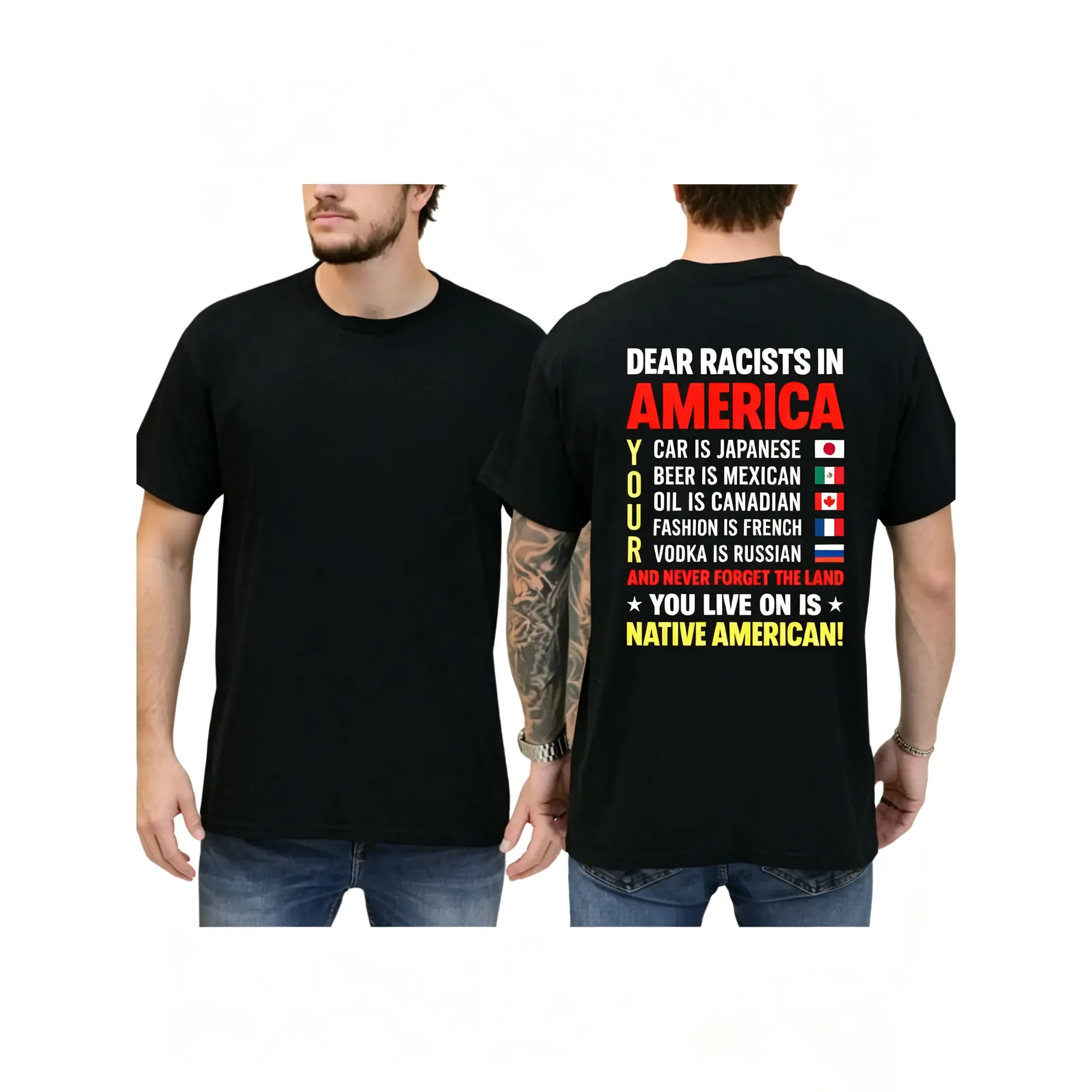 Dear Racsts In America T-shirt, Funny Political Shirts, Democrat Tee, Liberal Shirt, 8647 Shirt