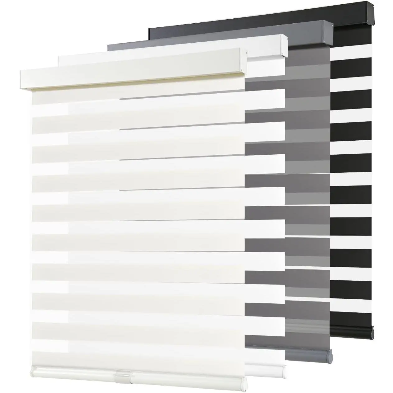 Blinds for Windows Pull Down Roller Window Shades Dual Layer Light Filtering Privacy for Day and Night, Free-Stop Door Shades for Home Easy to Install (20" W X 72" H, Beige)