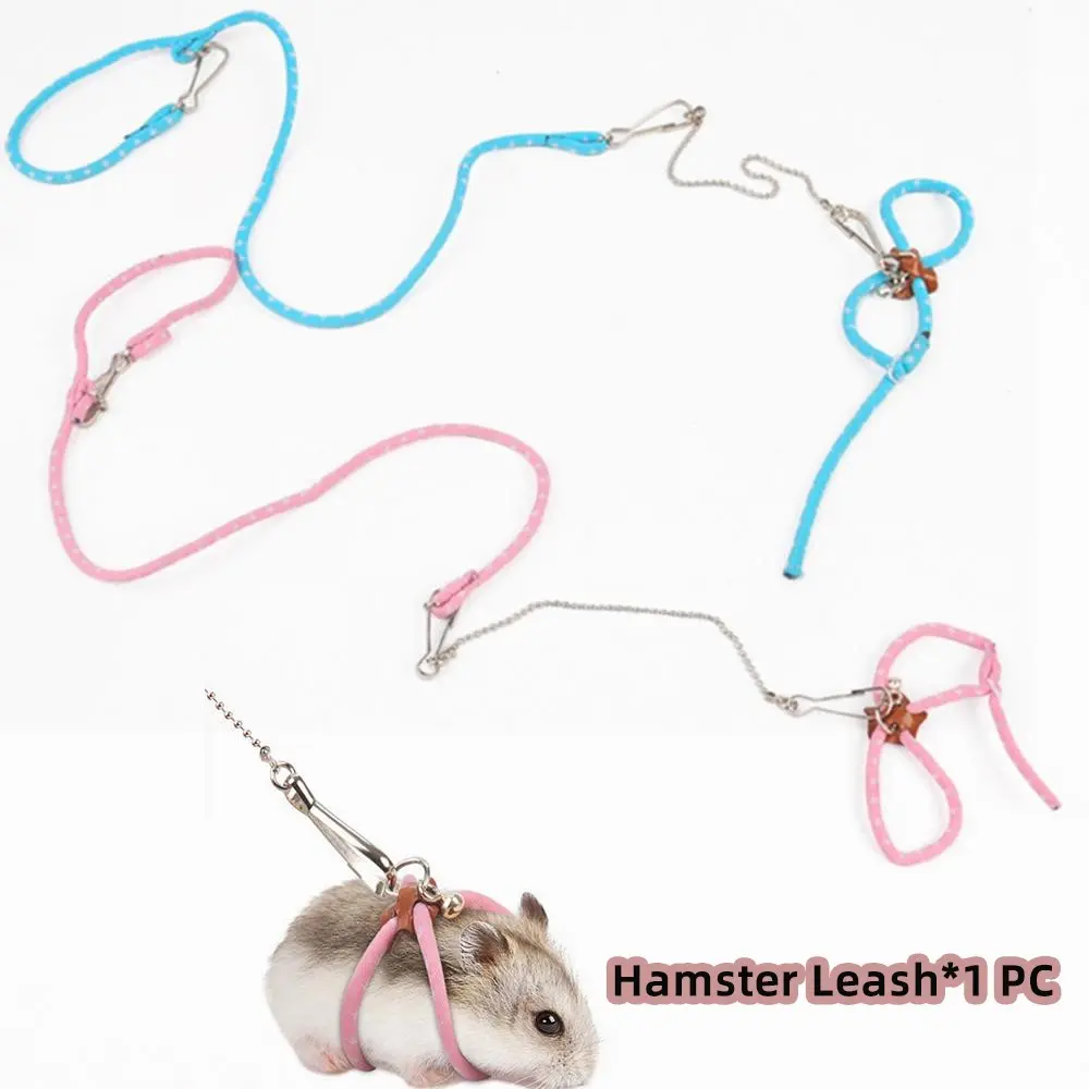 Hamster Leash Anti-Bite Mouse Rope, Small Pet Walking Harness, Daily Use Accessory for Hamsters, Cute and Practical Design