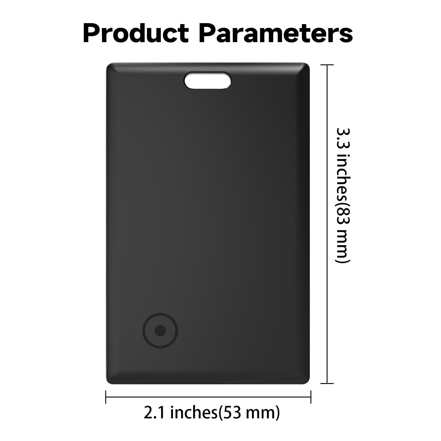 MFi Certified Bluetooth Tracker Slim Card with Keyhole Mount, FindMy Compatible iOS-Only GPS Item Locator for Wallet, Keys, 5-10 Years Long-Lasting Battery, Phone Accessory, Ideal Mothers Day Gift for Her summerwins