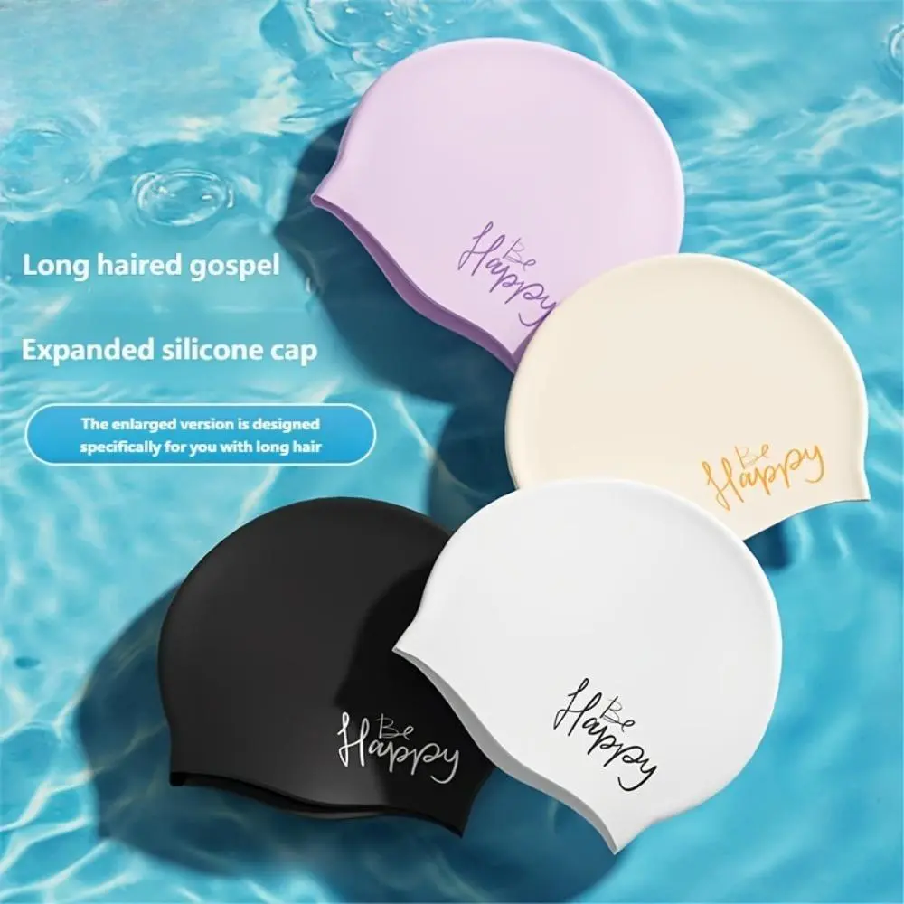 100% Premium Silicone-Lined Swimming Cap, Leakproof Waterproof Design for Hair Dryness & Chlorine/Pool Water Protection, Stretchy Material for Snug Fit, Ideal for Swimming & Lap Training, Silicone-Lined Swimming Caps