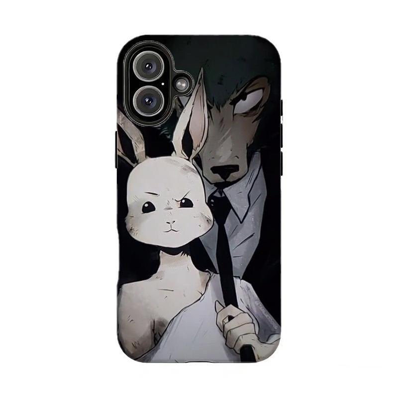 Forbidden Love Beastars Phone Cover | Iconic Anime Couple,Compatible for iPhone 16 15 14 13 12 11 17Pro Max,for Samsung S25 S24 S23 S22 Ultra,Durable Dual-Layer design phone cover,Perfect Gift for Her