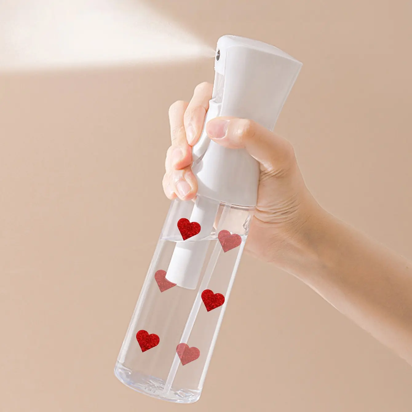 1pc hair spray bottle 200/300ml high-pressure continuous white automatic superfine spray bottle, hair tools, Trigger, suitable for home, professional places and Salons, hair products, Hairspray and accessories