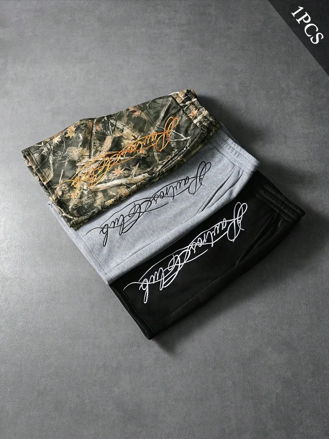 Premium Lightweight Jersey Shorts for Men | Vintage Camo & Essential Black Grey | Comfortable Elastic Waist Athletic Shorts for Gym, Skateboard, and Travel