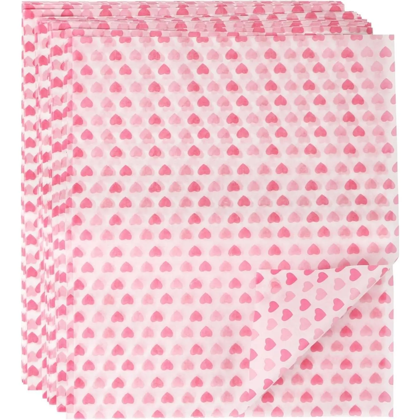 50 count Wax Paper Sheets  Wrapping Paper Greaseproof  Dry Waxed Deli Wraps Paper Sheets Non-Stick Liners Tissue for Bread Sandwich Burger,Heart Love Style
