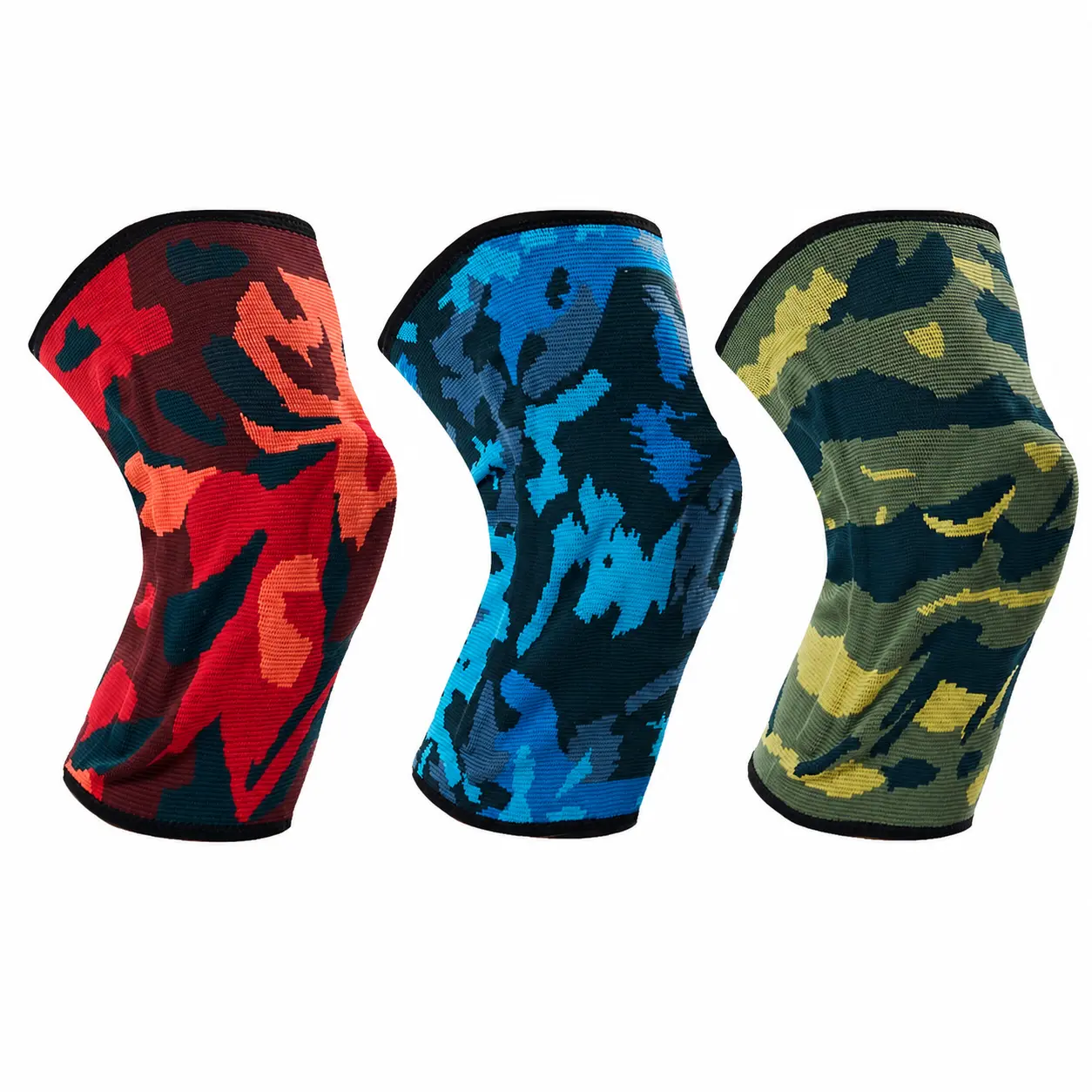 New Camouflage Spring Support Knee Brace, Breathable Compression Knee Pad For Multi Sports: Running, Basketball, Gym, Cycling, Weight Lifting