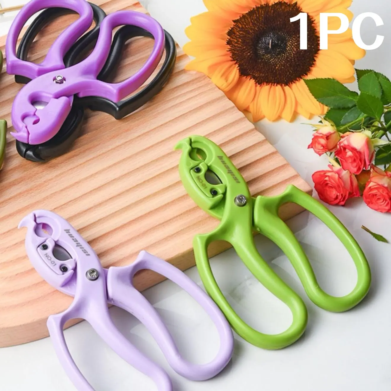 2-In-1 Garden Pruning Shears, Stainless Steel Floral Clippers, Multi-Purpose Flower Cutting Scissors, Ideal for Home and Florist Use