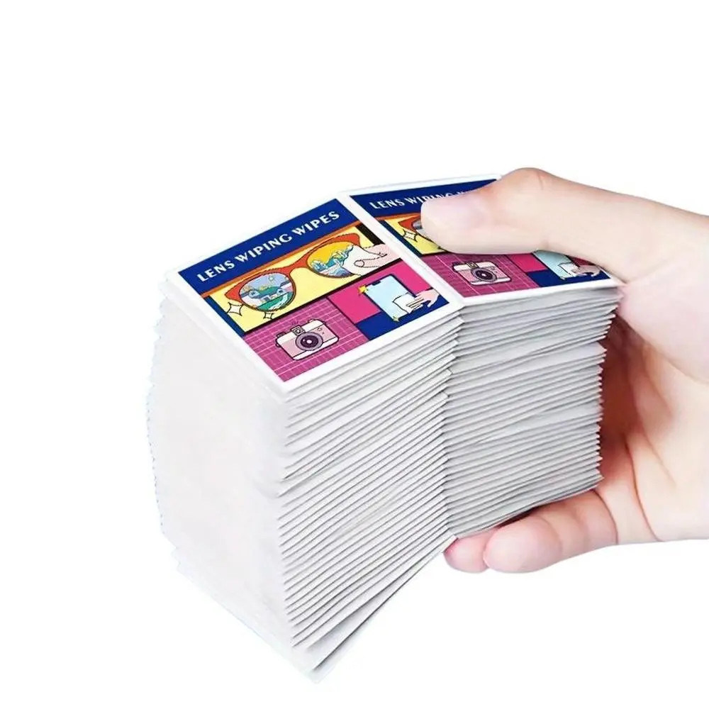 Cleaning Wipes, 100pcs/pack Lens Cleaning Wipes, Phone Screen Cleaning Wipes, Portable Cleaning Supplies for Home & Travel