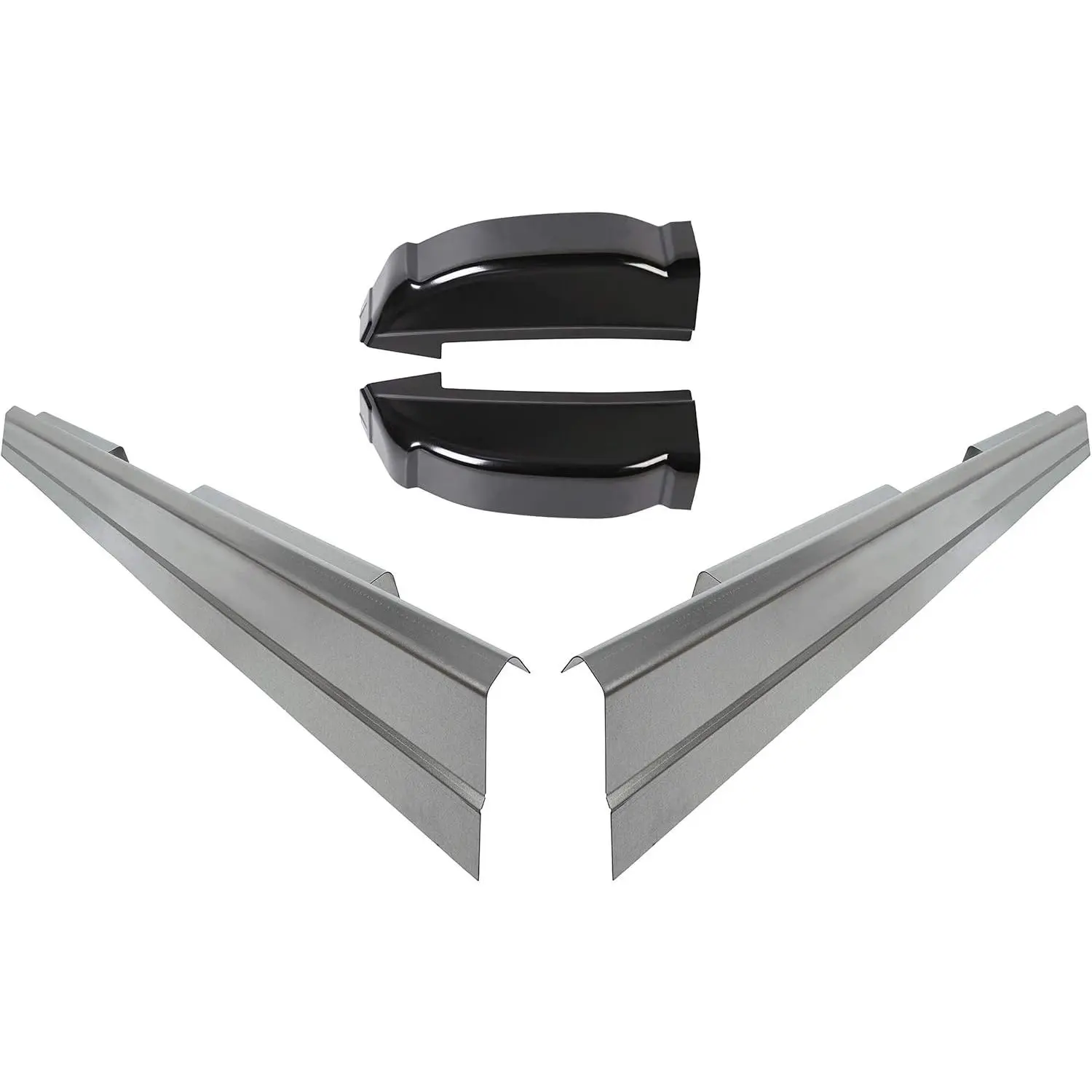 Stainless Steel Replacement Rocker Panels & Cab Corners, Protect Corners Auto Body Parts for 1999-2007 Chevy Silverado GMC Sierra 4 Door Crew Cab Only (2 packs), Two Packs
