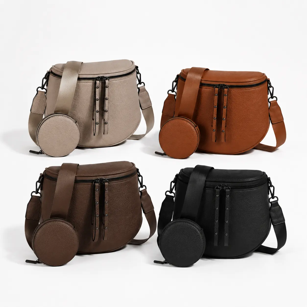 Women's Casual Multi-Wear Belt Bag, Soft Water-Resistant Crossbody Sling Purse, Small Lightweight Waist Pack for Travel & Daily Use, Waterproof Belt Bag, Crossbody Bags For Women