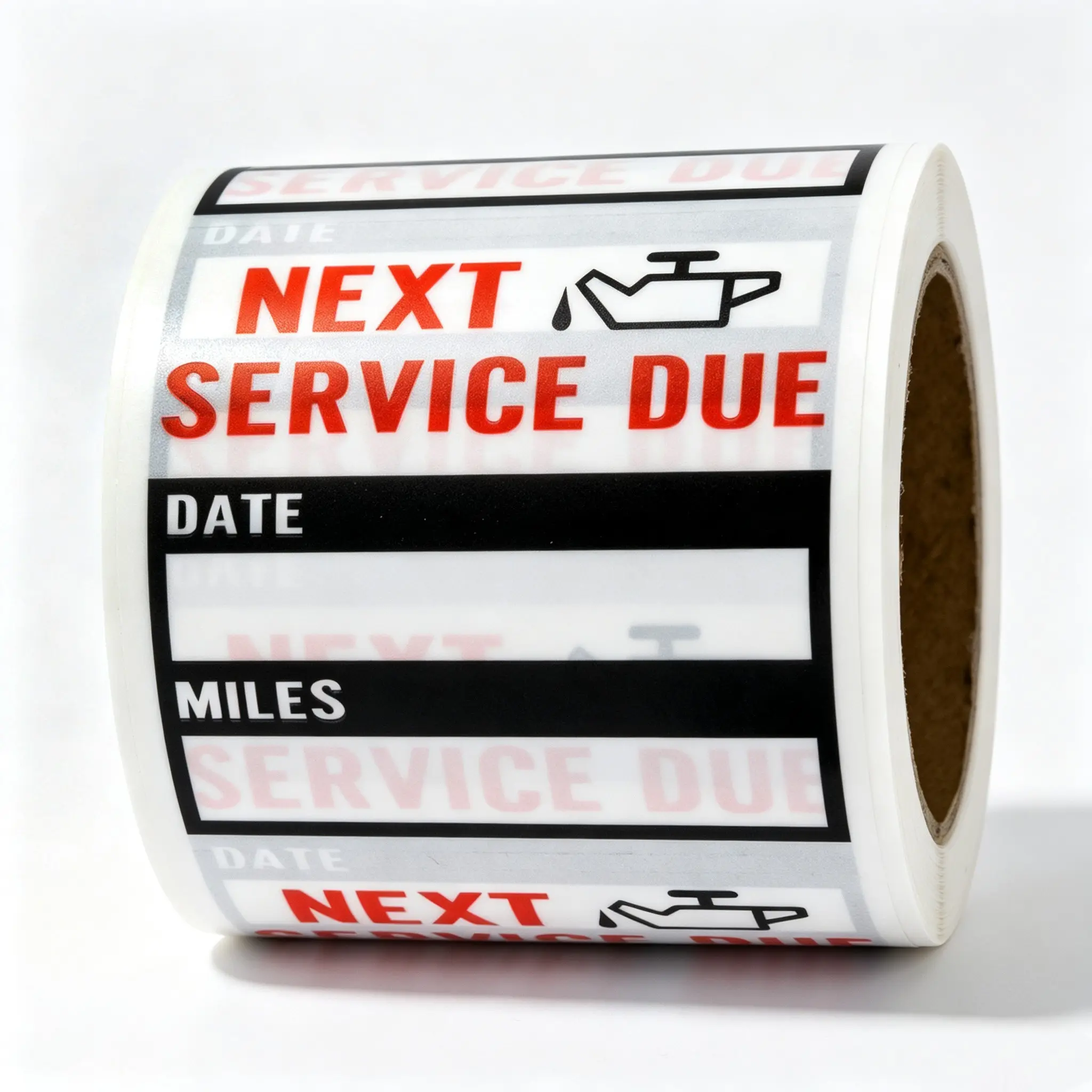 200pcs 2x2in Oil Change Reminder Stickers, Waterproof Removable Car Window Windshield Labels, Anti-Tear Anti-Oil Service Alerts