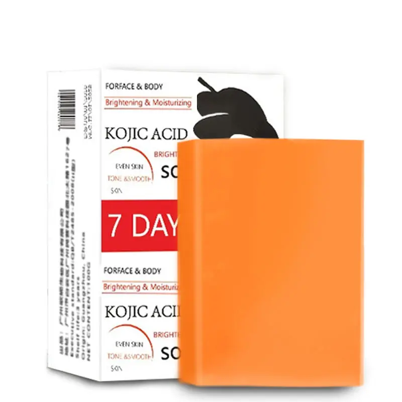 Kojic Acid Dark Spot Remover Soap Bar - Natural Vegan Gentle Brightening Moisturizing Body Cleanser for Women & Men, 1 Count lemon turmeric kojic soap