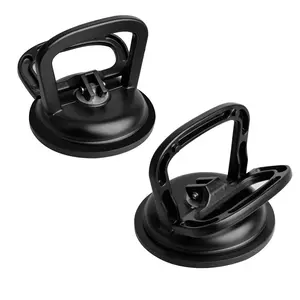 2pcs Glass Suction Cups Aluminum Vacuum Pads, Hand Lever Handle Bracket Hook, Glass Lifting Tool, Tile Lifter, Moving Pad
