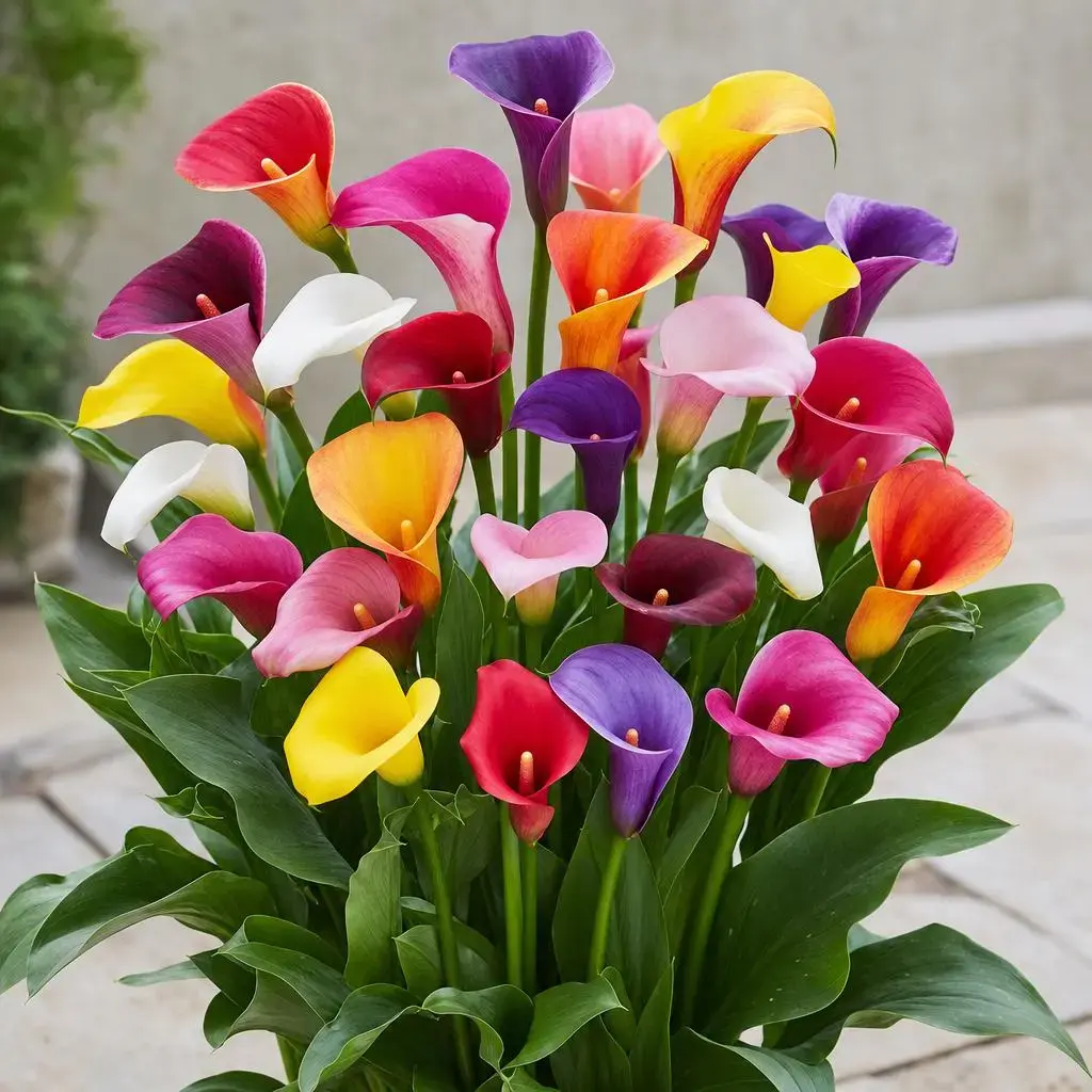 Rainbow Calla Lily Seeds Mixed Colors, Perennial Garden Flower Plant